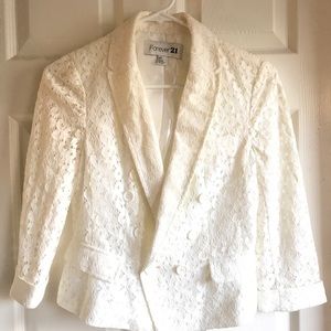 White floral women’s blazer